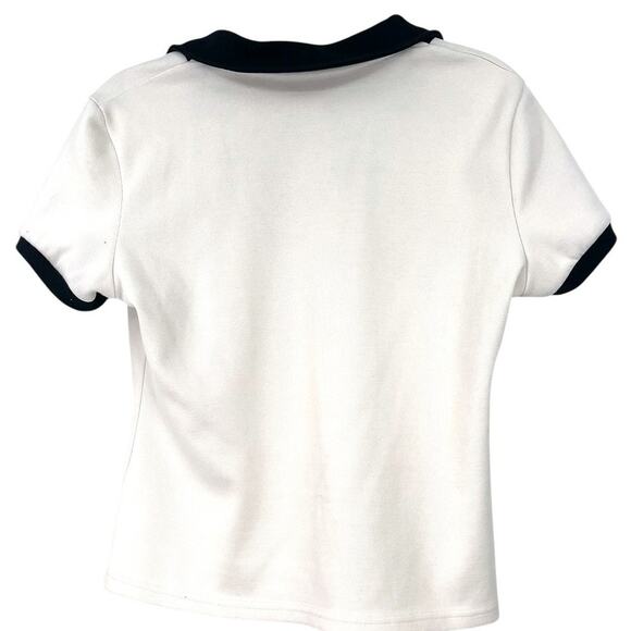 STAUD M Volley Polo Golf Tennis Core V-neck  short sleeves Top Preppy Luxury Tee - Picture 6 of 7
